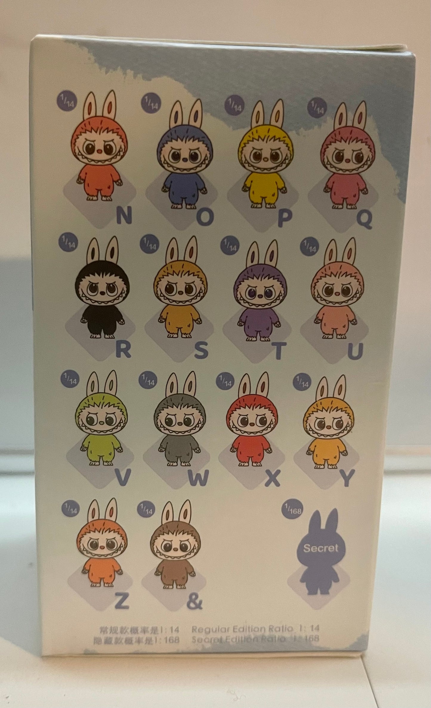 Labubu Pin for Love blind box N-Z